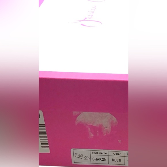 Jessica Carlyle Womens Metallic Snake Print Pointed Toe Mary Jane Ballet Flats - Picture 9 of 9